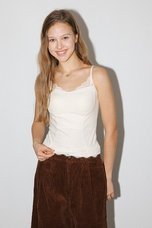 DD_Lace trim tank top_4color
