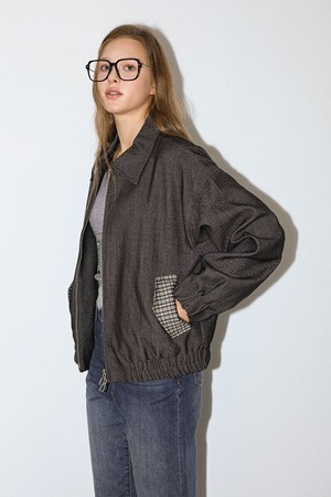 DD_Check pocket zip jacket