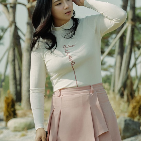 [mid-season] 로우넥 롱슬리브_시드펄 아이보리