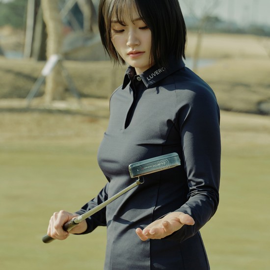 [spring&fall] 슬림 인터록 래글런 폴로_로드나이트 네이비