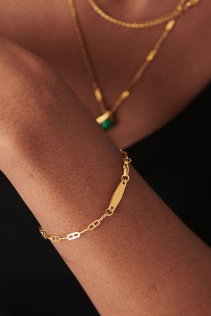 [WP] Volt Link Cable Chain Bracelet (Gold)