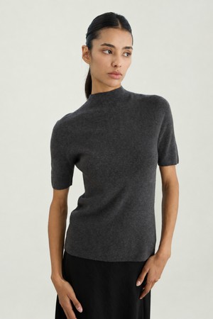 donatella half-neck knit (graphite)