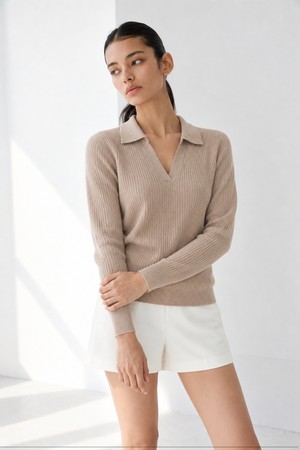 fletcher collared knit (beige)