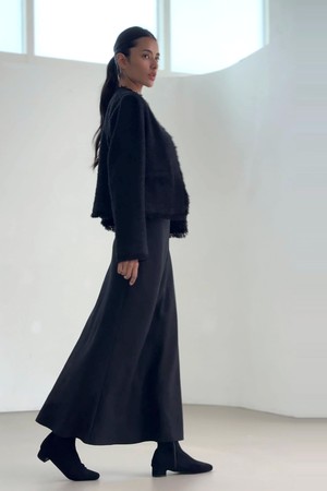 fortnum silky skirt (black)