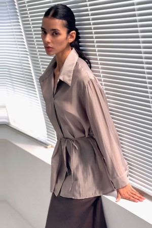 iconica silky shirt (windy dunes)