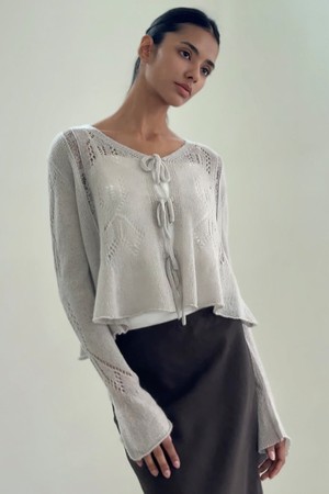 kessie mohair cardigan (fog)