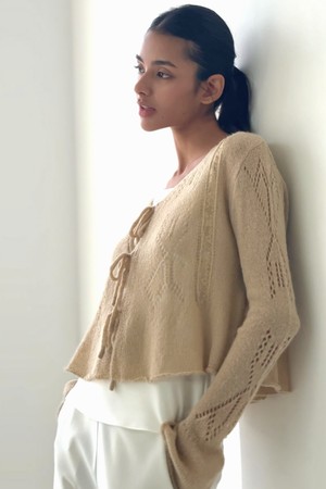kessie mohair cardigan (windy dunes)