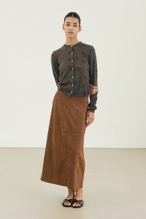 kinberg suede skirt (espresso)