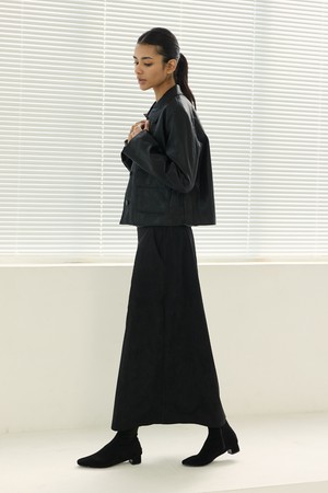 kinberg suede skirt (black)