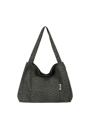 Leopard Twill Cotton Big Bag V2 (Khaki)