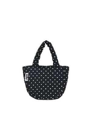 Padded Dot-Dot Petit Tote Bag (Black)