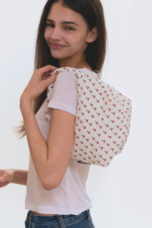 Cherry Pouch Bag (White)
