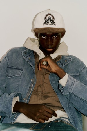 CORDUROY DRIVE LOGO DEEP-FIT 5-PANEL CAP BROWN
