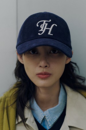 CORDUROY TH LOGO DEEP-FIT BALLCAP NAVY