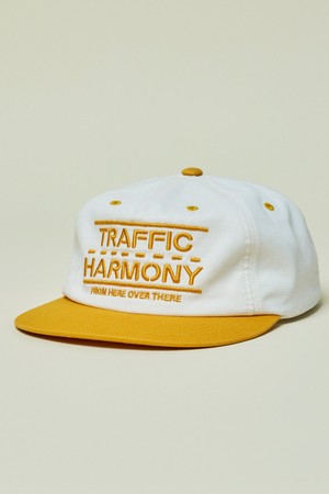 TRAFFIC LANE LOGO TRUCKER HAT YELLOW