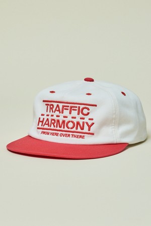 TRAFFIC LANE LOGO TRUCKER HAT RED