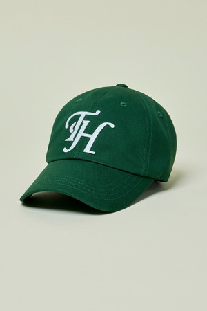 DEEP SHAPE APPLIQUE LOGO BALLCAP GREEN