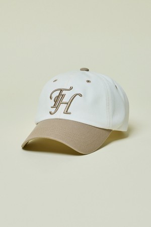 BASIC SHAPE TH LOGO BALLCAP BEIGE