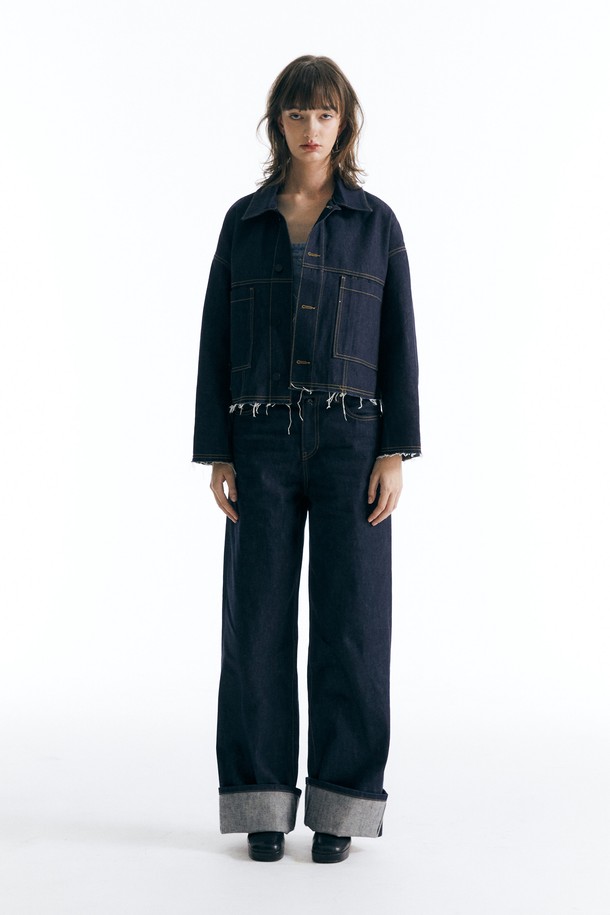 CHOWOO - 데님 - Wide Denim Pants-SELVEDGE _ CW23FW_B08W