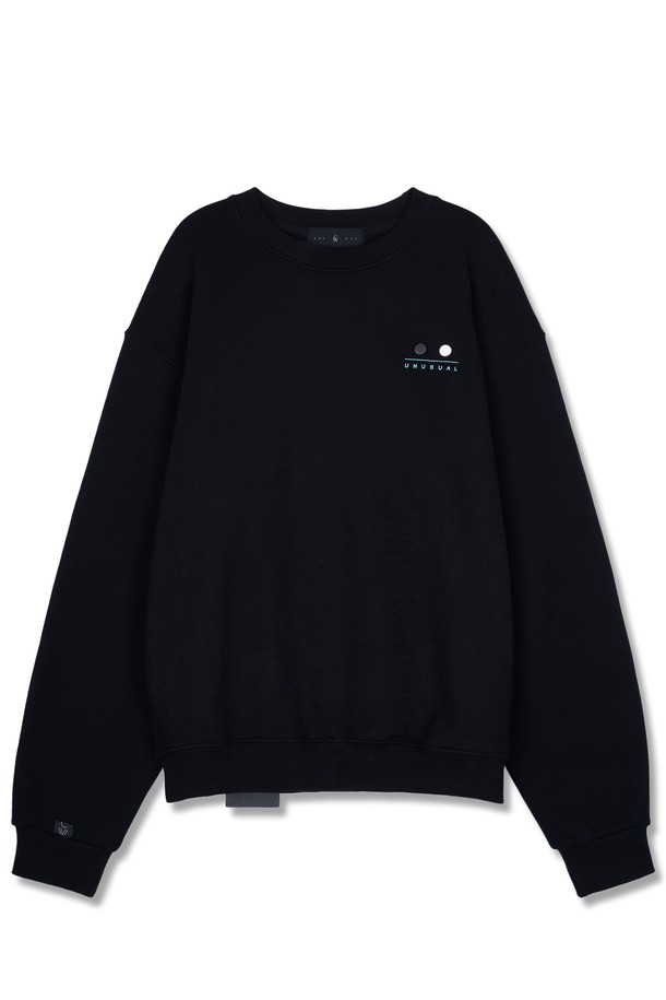 CHOWOO - 스웨트셔츠 - Mint B Logo Sweatshirt - BLACK _ CW23FW_T04U