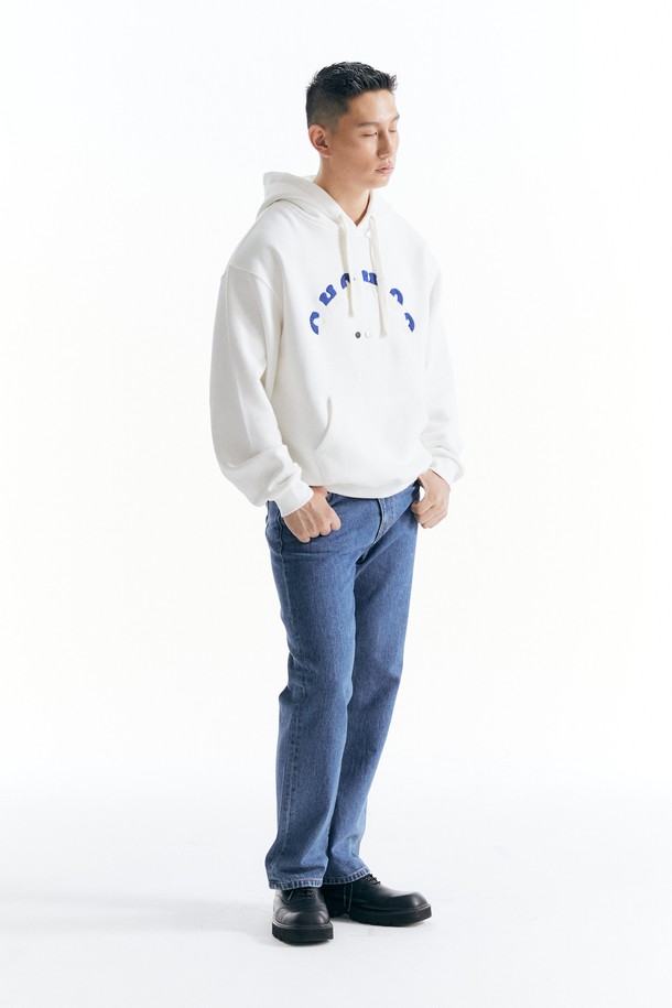 CHOWOO - 후디 - Arch Fluff Hoodie - WHITE _ CW23FW_T12U