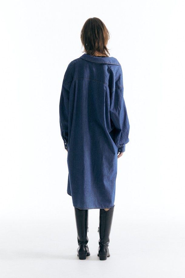 CHOWOO - 셔츠 - Draping Long Dress-Shirts _ CW23FW_T15W