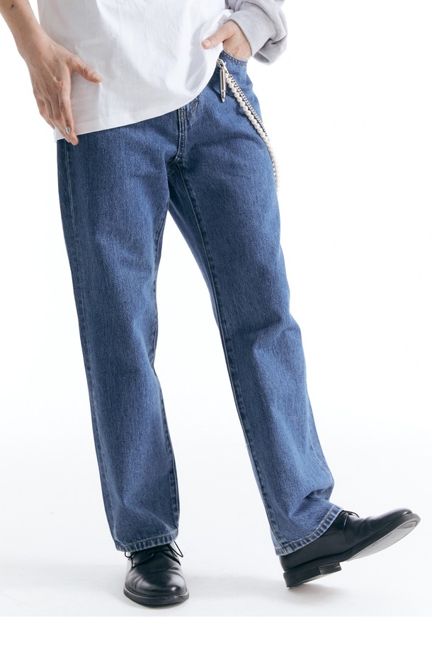 CHOWOO - 데님 - Straight Denim Pants-BLUE _CW23FW_B01M