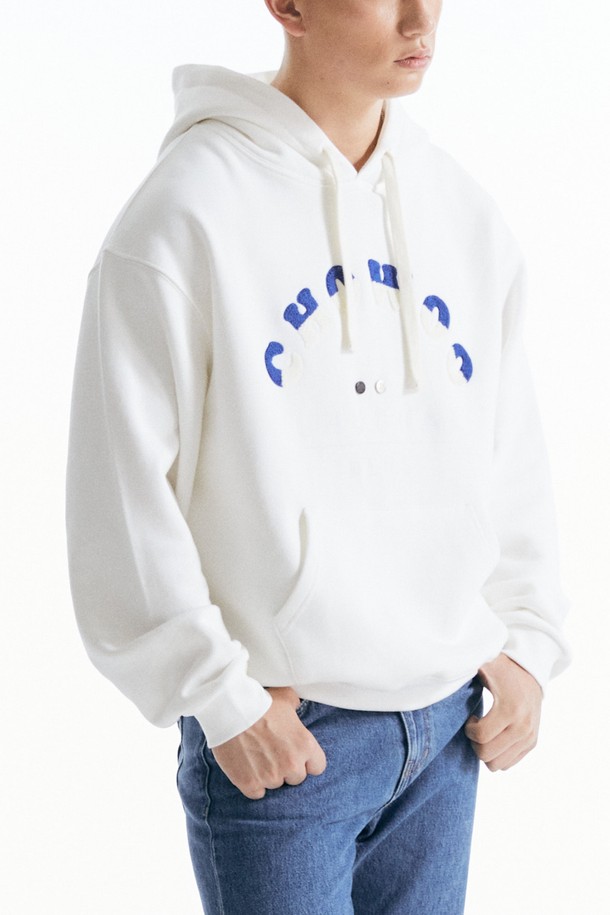 CHOWOO - 후디 - Arch Fluff Hoodie - WHITE _ CW23FW_T12U