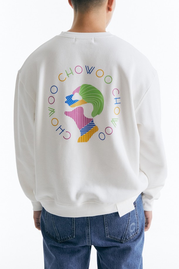 CHOWOO - 스웨트셔츠 - Jupiter Sweatshirt - WHITE _ CW23FW_T16U