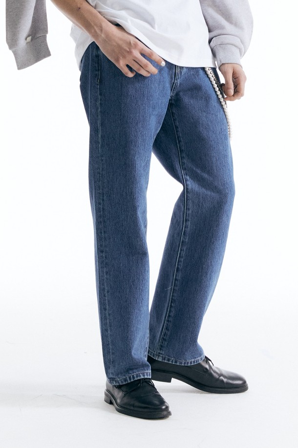 CHOWOO - 데님 - Straight Denim Pants-BLUE _CW23FW_B01M