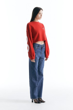 Straight Denim Pants-BLUE _ CW23FW_B01W