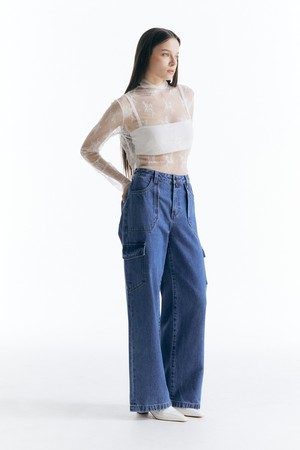 Cargo Denim Pants-BLUE _ CW23FW_B10W