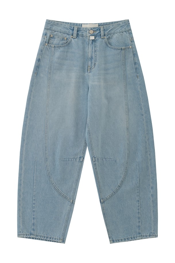 CHOWOO - 데님 - Washed Horseshoe Pants-W