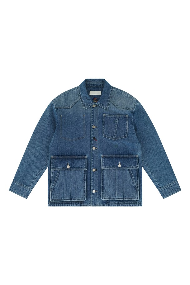 CHOWOO - 블루종/점퍼 - Corduroy Denim Jacket-M