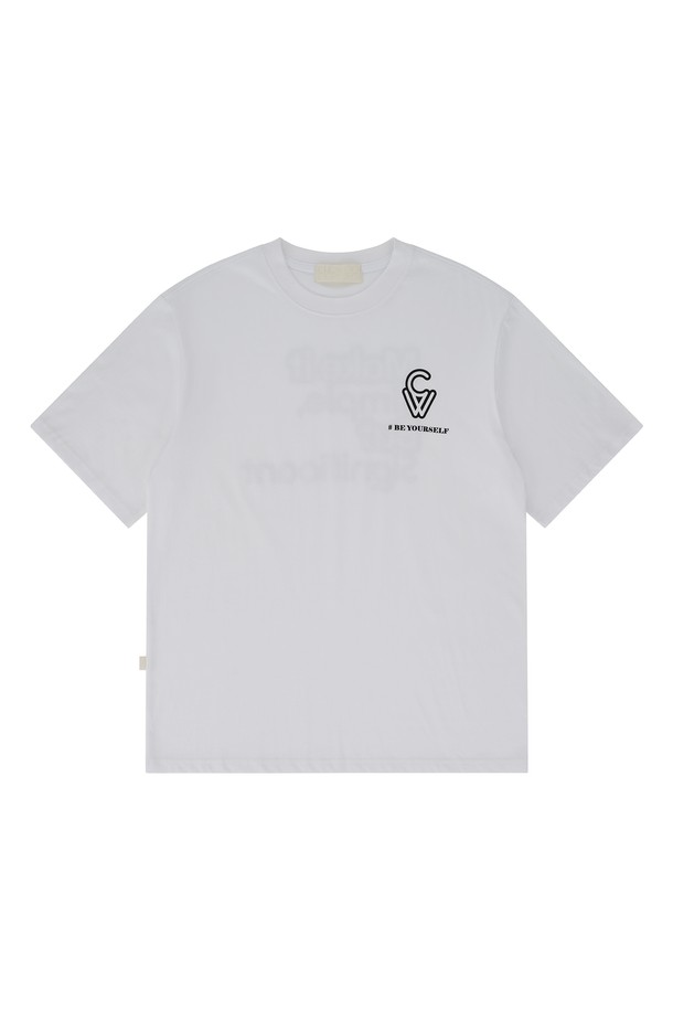 CHOWOO - 반팔티셔츠 - Significant White T