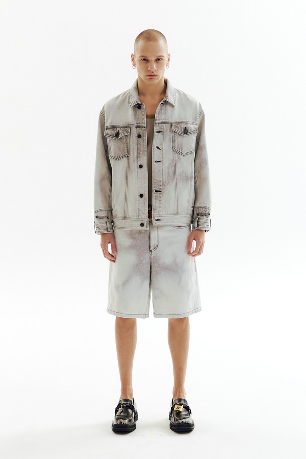 CHOWOO - 하프팬츠 - Basic Smog Denim Shorts_CW1A_B13MSM