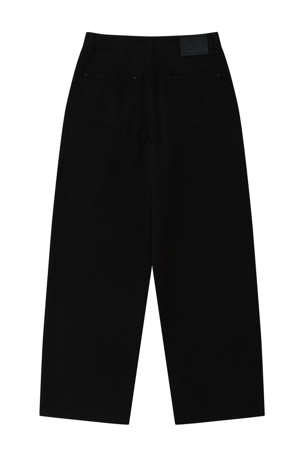 CHOWOO - 데님 - Herringbone Low-Waist Pants