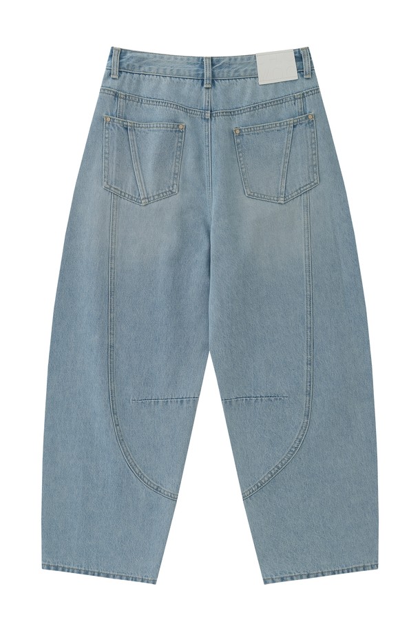 CHOWOO - 데님 - Washed Horseshoe Pants-W