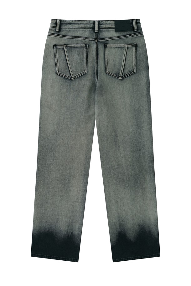 CHOWOO - 데님 - Gray Gradation ST Pants-M