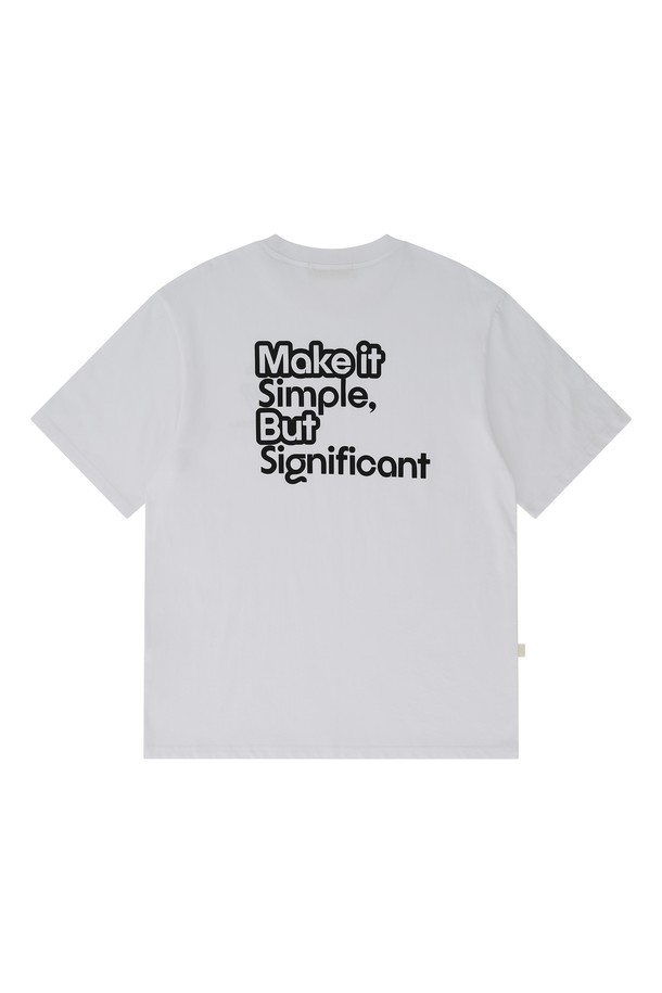 CHOWOO - 반팔티셔츠 - Significant White T