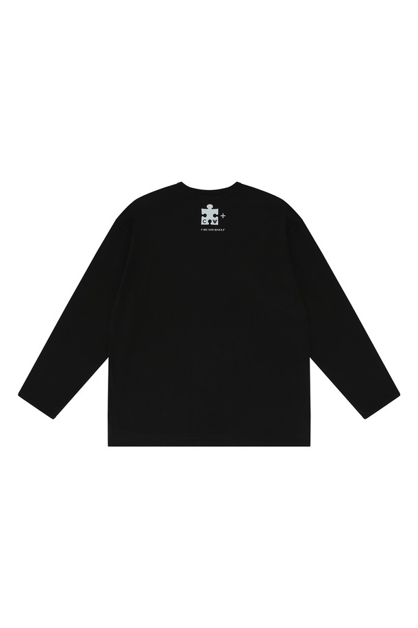 CHOWOO - 긴팔티셔츠 - Significant Black Long Sleeve