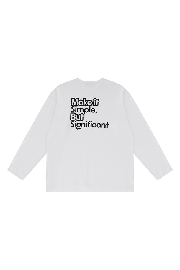 CHOWOO - 긴팔티셔츠 - Significant White Long Sleeve