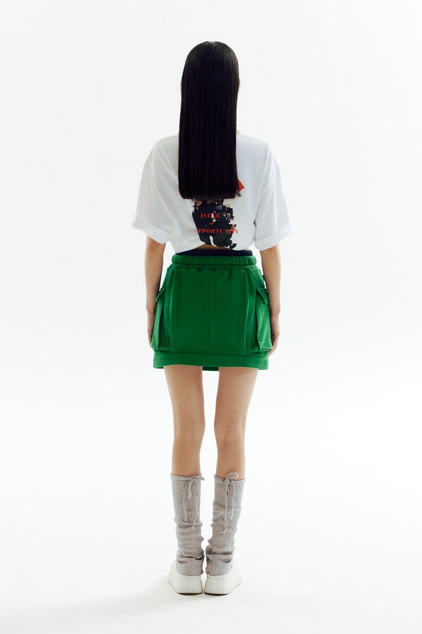 CHOWOO - 미니스커트 - Double Band Bluming Skirt -GRNV_CW1A_B08WW