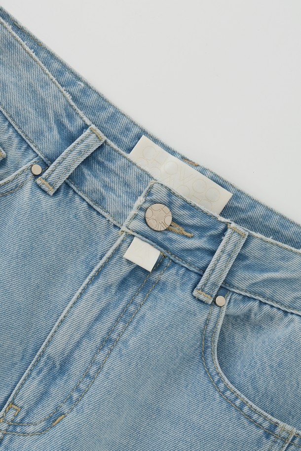 CHOWOO - 데님 - Washed Horseshoe Pants-W