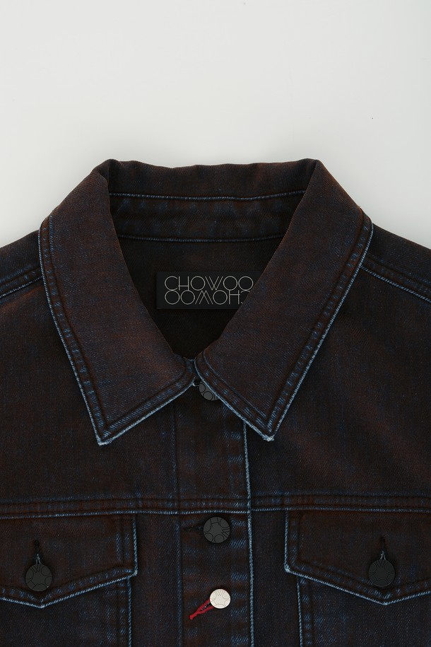 CHOWOO - 자켓 - Rust Velvet Denim Transform Jacket-W