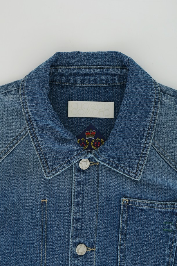 CHOWOO - 블루종/점퍼 - Corduroy Denim Jacket-M