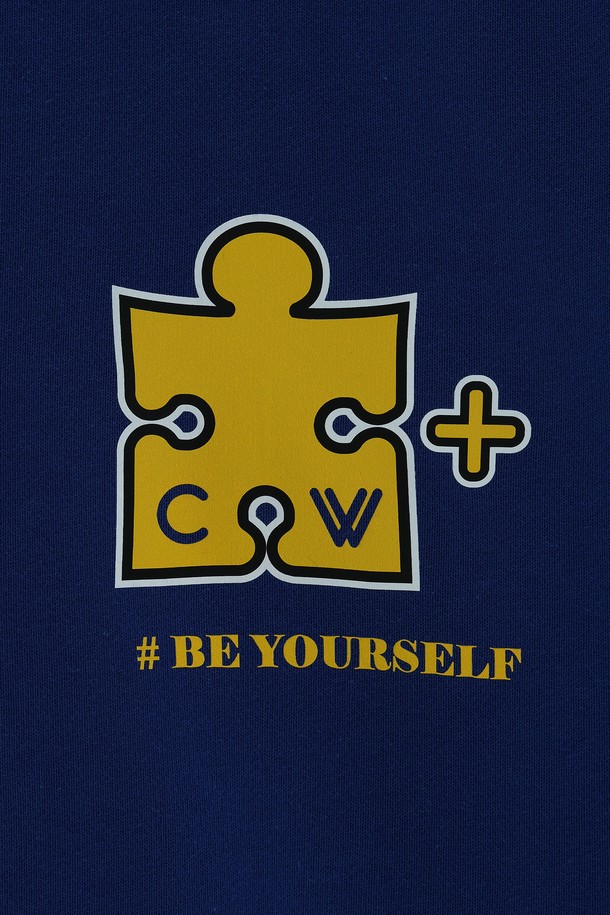 CHOWOO - 스웨트셔츠 - Be Your Self Navy MTM