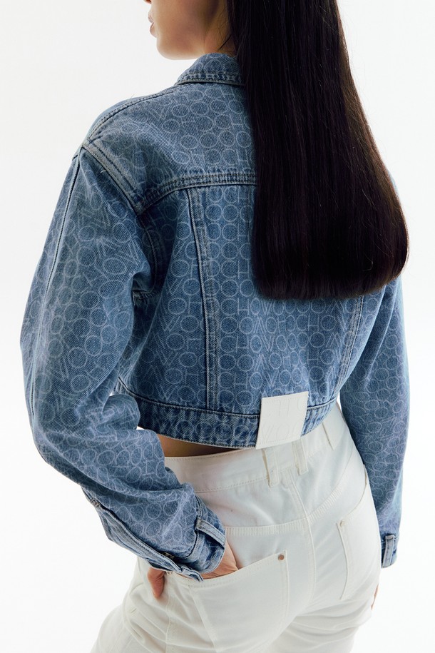 CHOWOO - 자켓 - CW Pattern Denim Bolero Jacket_CW1A_T10WBL