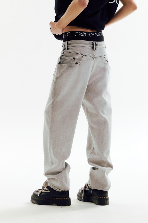 CHOWOO - 데님 - ST Icing Gray Denim Pants_CW1A_B07MGY