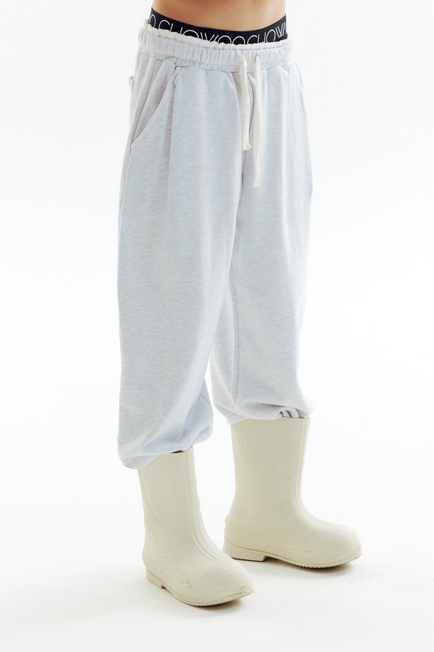 CHOWOO - 캐주얼팬츠 - Double Band Jogger Pants -WHGY_CW1A_B03WU